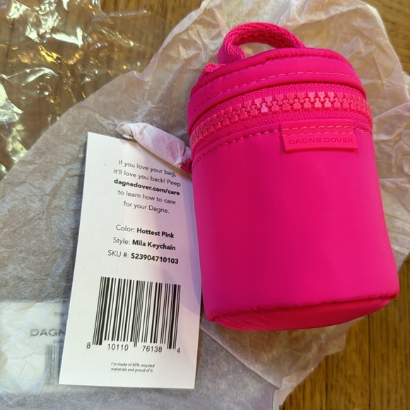 Dagne Dover Handbags - SOLD🩷Dagne Dover Mila keychain in Hottest Pink